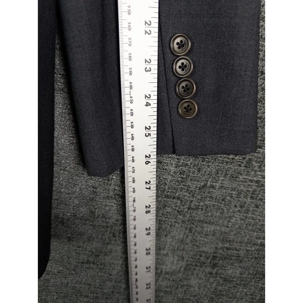 Brooks Brothers 346 Blazer Mens 41L Gray 2 Button Stretch‎ Business Academia